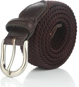 img 4 attached to Gelante Childrens Elastic Stretch 2012 Black L Men's Accessories best: Belts