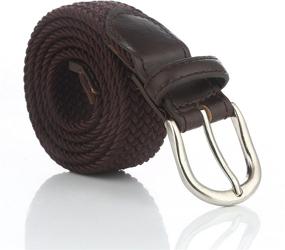 img 3 attached to Gelante Childrens Elastic Stretch 2012 Black L Men's Accessories best: Belts