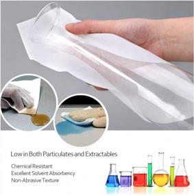 img 1 attached to 300 Pack Of Grade A 68 Gram Nonwoven Cellulose/Polyester Blend Cleanroom Wipes - Ideal For Laboratory, Electronics, Pharmaceutical, Printing, And Semiconductor Industries - 9"X9" Size