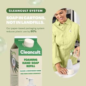 img 1 attached to Cleancult Eucalyptus Tea Tree Foaming Hand Soap Refills - 32Oz, 3 Pack - Nourishing Coconut-Derived Foam Soap With Aloe - Paraben & Phthalate Free