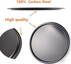 img 2 attached to Get Perfectly Crisp Pizzas Every Time With ODDIER 14-Inch Nonstick Pizza Pan