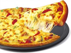 img 1 attached to Get Perfectly Crisp Pizzas Every Time With ODDIER 14-Inch Nonstick Pizza Pan