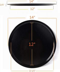 img 3 attached to Get Perfectly Crisp Pizzas Every Time With ODDIER 14-Inch Nonstick Pizza Pan