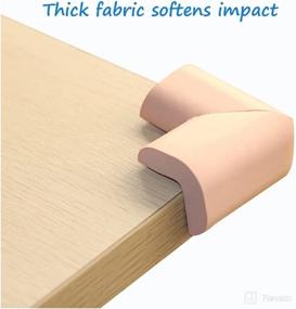 img 3 attached to 👶 20-Piece Baby-Proofing Edge and Corner Guards for Furniture Table Desk Stair Cabinet – Thicker Style, Brown, Pre-Applied Double-Sided Tape