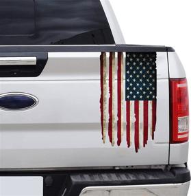 img 4 attached to Senksll Distressed American Tailgate Compatible