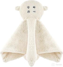 img 3 attached to 🐑 WavHello LoveBub Sound and Light Baby Security Blanket Lovey, Plush Lullaby Music Player, White Noise Soother and Soft Night Light, Machine Washable - Lou The Lamb (White Minky, 18 inches)