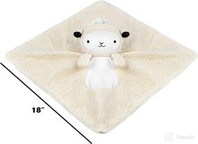 img 2 attached to 🐑 WavHello LoveBub Sound and Light Baby Security Blanket Lovey, Plush Lullaby Music Player, White Noise Soother and Soft Night Light, Machine Washable - Lou The Lamb (White Minky, 18 inches)