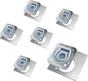 img 4 attached to 🔒 Recessed D-Ring Tiedown with Backing Plate - 6 Pack | 6,000 lb. Capacity