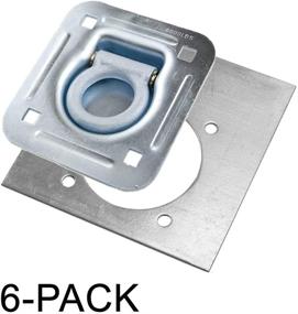 img 3 attached to 🔒 Recessed D-Ring Tiedown with Backing Plate - 6 Pack | 6,000 lb. Capacity