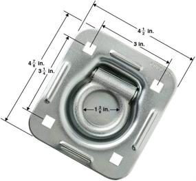 img 1 attached to 🔒 Recessed D-Ring Tiedown with Backing Plate - 6 Pack | 6,000 lb. Capacity