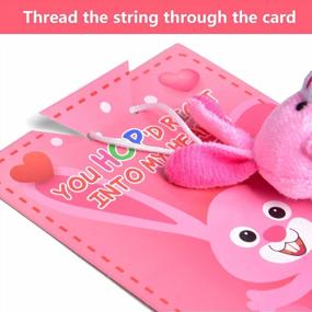 img 2 attached to Valentine'S Day Card Set With 56 Mini Animal Plush Toys - Fun Classroom Exchange Cards And Party Favors For Kids