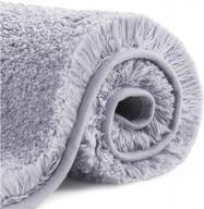 мягкие, впитывающие и нескользящие коврики для ванной vanzavanzu - бледно-лиловый (24"x36") логотип