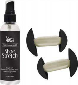 img 4 attached to Professional Shoe Stretch Spray And Mini Stretchers Set By FootMatters - 4 Oz