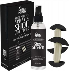 img 1 attached to Professional Shoe Stretch Spray And Mini Stretchers Set By FootMatters - 4 Oz