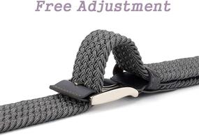 img 1 attached to 👖 Elastic Canvas Belts for Men - Stylish and Stretchy Accessories