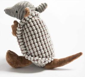 img 4 attached to Entertain Your Furry Friend With Hollypet'S Squeaky Armadillo Plush Dog Chew Toy