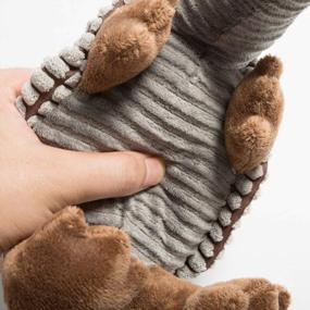 img 2 attached to Entertain Your Furry Friend With Hollypet'S Squeaky Armadillo Plush Dog Chew Toy