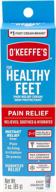 o'keeffe's healthy feet cream for pain relief and skin protection - 3 oz. tube (single pack) logo