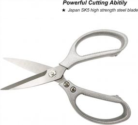 img 2 attached to Effortless, Quality Cutting: TONMA [Made In Japan] Kitchen Scissors For Herbs, Chicken, And More