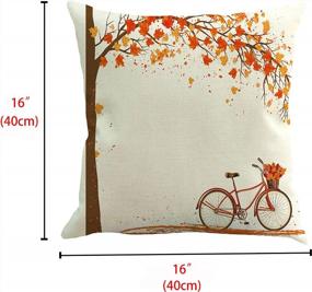 img 3 attached to Set Of 4 CALIYO Cotton Line Decorative Pillow Covers, 16X16 Inch Square Pillow Cases For Living Room, Bedroom, And Outdoor Sofa Cushion Pillowcases