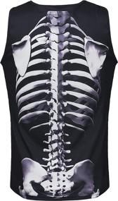 img 1 attached to Men'S Athletic Workout Gym Sleeveless Muscle Tank Top - GRAJTCIN Skeleton Shirt