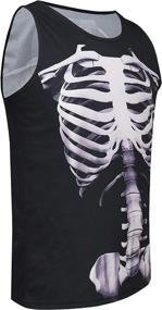 img 2 attached to МУЖСКАЯ Спортивная майка без рукавов с мышцами для тренировок в тренажерном зале - GRAJTCIN Skeleton Shirt