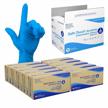 dynarex safe-touch disposable nitrile exam gloves, powder-free, latex-free, touchscreen friendly, blue, extra-large, 1 case - 10 boxes of 100 gloves logo