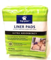 premium 10 count top paw disposable liner pads for reusable male wrap diaper covers – ultra absorbency logo