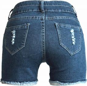 img 3 attached to PHOENISING Women'S Fashion Ripped Hole Jeans Short Pants Sexy Girl Denim Shorts, Size 2-16