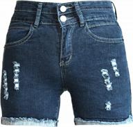 phoenising women's fashion ripped hole jeans short pants sexy girl denim shorts, size 2-16 logo