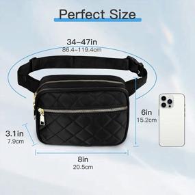 img 3 attached to Versatile And Stylish Fanny Pack And Crossbody Bag For Women And Men - Perfect For Travel, Hiking, And Workouts: Waterproof, Adjustable Strap And Ideal Valentine'S Day Gift.