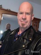 img 1 attached to Xelement B7210 Men'S 'Cool Rider' Black Vented Leather Motorcycle Jacket - Large review by Michael Norwood