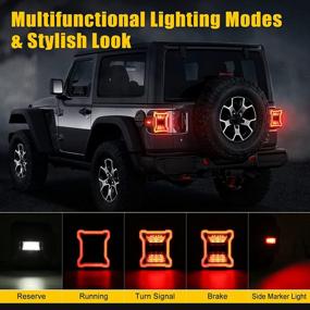 img 3 attached to Jeep Wrangler JL 2018-2021 LED Tail Lights With Reverse Light, Turn Signal Lamp, Running Lights & Side Marker Light - SUPAREE