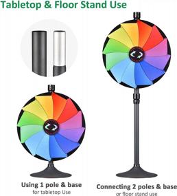 img 3 attached to 🎡 WinSpin 24" Dual Use Prize Wheel: Enhance Your Tradeshow or Carnival Game with a Versatile 12-Slot Fortune Spinning Wheel - Breeze Wheel Series