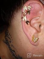 картинка 1 прикреплена к отзыву CZ Adjustable Ear Clip Wrap Around Earring For Women - No Piercing Cartilage Ear Cuff Vercret Gold Cuff Earrings For Girls от James Parker