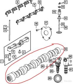 img 1 attached to 🔧 High-Quality 5.7 HEMI MDS Camshaft Replacement for Jeep Grand Cherokee, Dodge Challenger, Charger & Chrysler 300 5.7L V8 Hemi - 2009-2018 – GELUOXI