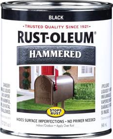 img 4 attached to Rust-Oleum 7215502 Hammered Metal Finish, Black, 1-Quart (Packaging May Vary)
