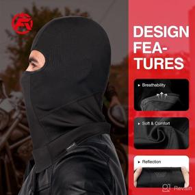 img 1 attached to AUSFLUG Balaclava Breathable Cycling Motorcycle Motorcycle & Powersports for Protective Gear
