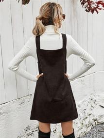 img 3 attached to Milumia Corduroy Overall Sleeveless Pinafore Women's Clothing and Jumpsuits, Rompers & Overalls