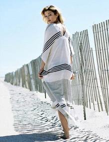 img 1 attached to Bsubseach Women Striped Turkish Beach Kaftan Beachwear Swimwear Bikini Cover Up Maxi Dress