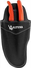 img 3 attached to Altuna Bypass Pruning Shears And Garden Tool Scabbard With Non-Stick Blade - Leather Holster For Sharp Garden Clippers, Saw, Pliers, And More