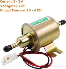 img 3 attached to Efficient Low-Pressure Electric Fuel Pump - Universal 12V Inline Pump for Lawn Mower Carburetors and Engines