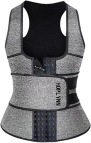 img 4 attached to Hoplynn Women'S Neoprene Sauna Sweat Waist Trainer Corset Vest For Tummy Control And Body Shaping