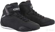 alpinestars 25155181011 men's sektor street moto shoe, black, size 11 logo