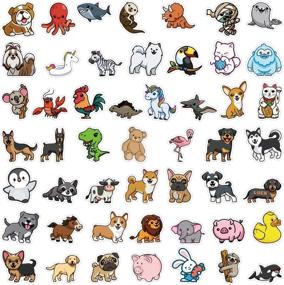 img 2 attached to 100Pcs Cute Animal Stickers Set – Waterproof Vinyl Decals for Laptop, Water Bottles, Luggage, Skateboard & More. Ideal Gift for Kids, Girls, and Teens