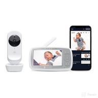 👶 motorola vm44 wifi video baby monitor with camera 4.3" hd screen - nursery app connection, 1000ft long range, two-way audio, remote pan-tilt-zoom, room temperature, lullabies, night vision logo