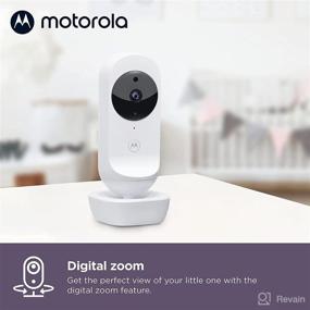 img 1 attached to 👶 Motorola VM44 WiFi Video Baby Monitor with Camera 4.3" HD Screen - Nursery App Connection, 1000ft Long Range, Two-Way Audio, Remote Pan-Tilt-Zoom, Room Temperature, Lullabies, Night Vision