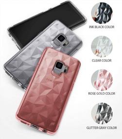 img 2 attached to Stylish Rose Gold Ringke Air Prism Galaxy S9 Case With 3D Pyramid Design And Flexible Texture For Ultimate Protection