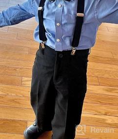 img 7 attached to 👔 Boys' Accessories: Kids Suspender Set with Bowtie and Necktie