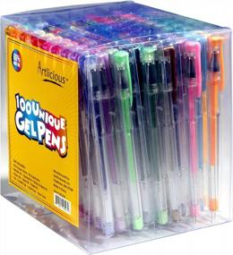 img 3 attached to 100 Unique Gel Pens Set - Artlicious ULTIMATE Collection | Non Toxic & Acid Free | Perfect For Coloring Books!